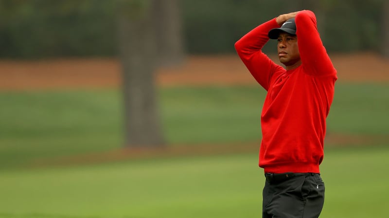 Tiger Woods erlebte auf Bahn 12 der Finalrunde beim US Masters 2020 ein Debakel. (Foto: Getty)