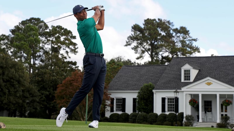 Tiger Woods spricht im Interview über vergangene Masters-Turniere und blickt auf dieses Wochenende voraus. (Foto: Getty)