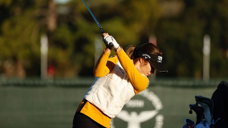 Ein Zaun stört die Spielerinnen beim Trainieren. (Foto: Twitter/@LPGA)