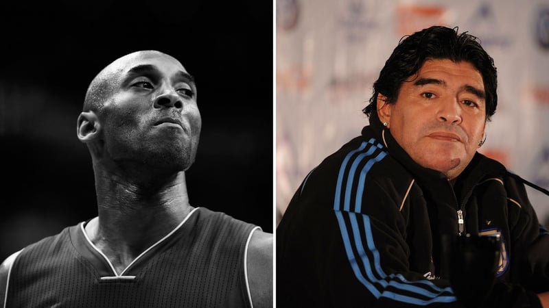 Kobe Bryant und Diego Maradona: Zwei Legenden, die die Welt in diesem Jahr verlor. (Foto: Getty)