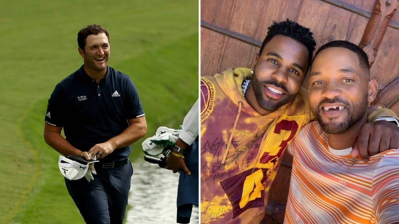 Jon Rahm und Will Smith. (Foto: Getty)