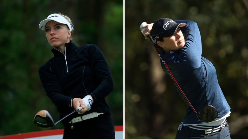 Sophia Popov und Caro Masson auf der LPGA Tour. (Foto: Getty)