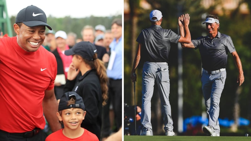 Zum ersten Mal tritt Tiger Woods bei der PNC Championship an. Bernhard Langer war bisher viermal siegreich (Foto: Getty / twitter.com/pncchampionship)