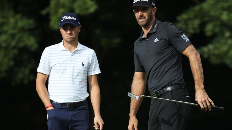 Justin Thomas und Dustin Johnson starten gemeinsam im letzten Flight. (Foto: Getty)