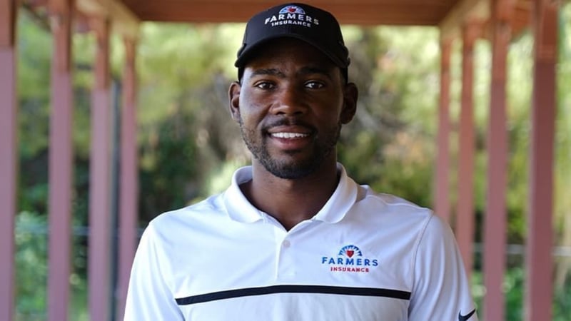 Kamaiu Johnson wurde von Farmers Insurance auf die PGA Tour eingeladen (Foto: Twitter/Farmers Insurance)