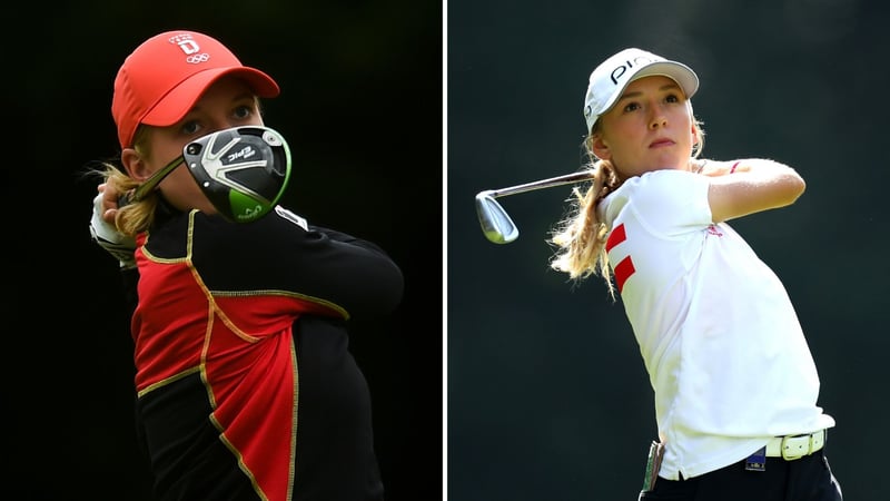 Auf dem Weg nach Augusta: Paula Kirner (li.) und Emma Spitz. (Fotos: Getty)