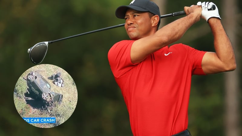 Tiger Woods nach einem Autounfall im Krankenhaus. (Foto: Getty / Twitter.com/@46Sports)