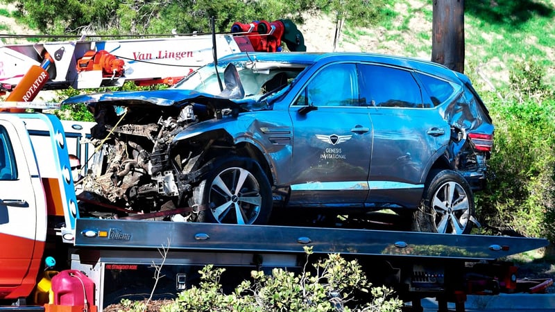 Tiger Woods Auto nach seinem Unfall in Loss Angeles. (Foto: Getty)