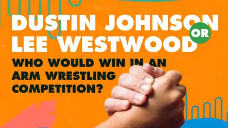 Wer würde bei dem Wettkampf zwischen Dustin Johnson und Lee Westwood gewinnen? (Foto: Twitter/@SaudiIntlGolf)
