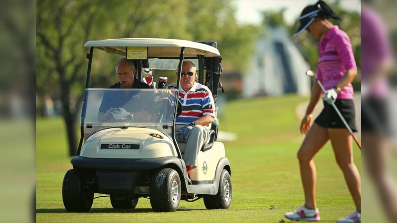 Rush Limbaugh, Rudy Giuliani und Michelle Wie (von links nach rechts) beim Els for Autism Pro-am im Jahr 2014. (Foto: Getty)