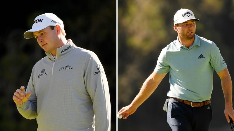 Sepp Straka (li.) und Sam Burns beim Genesis Invitational der PGA Tour. (Fotos: Getty)