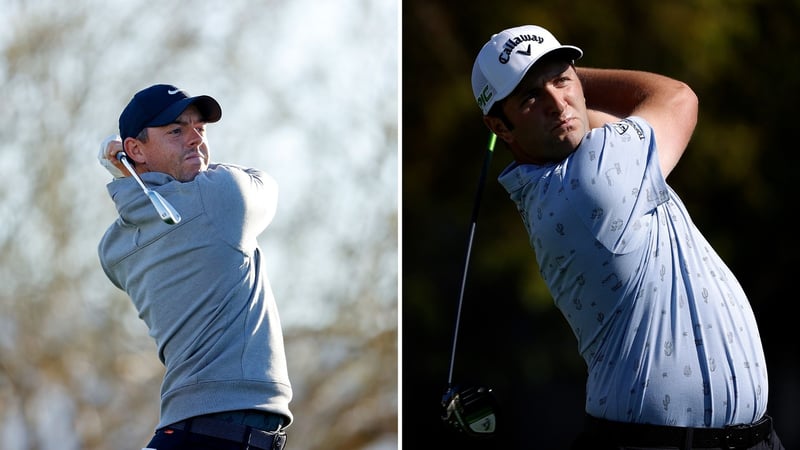 Rory McIlroy und Jon Rahm hatten zum Start der Phoenix Open ein paar Schwierigkeiten. (Foto: Getty)