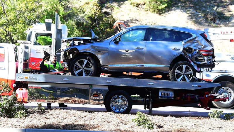 Tiger Woods Auto nach seinem Unfall in Los Angeles. (Foto: Getty)