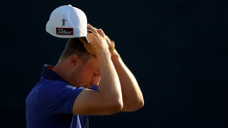 Justin Thomas emotional nach dem Sieg bei der Players Championship auf der PGA Tour. (Foto: Getty)
