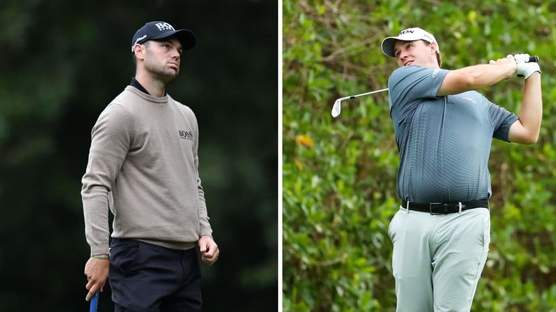 Martin Kaymer (r.) bei der PGA Championship; Sepp Straka (l.) bei der Mayakoba Classic