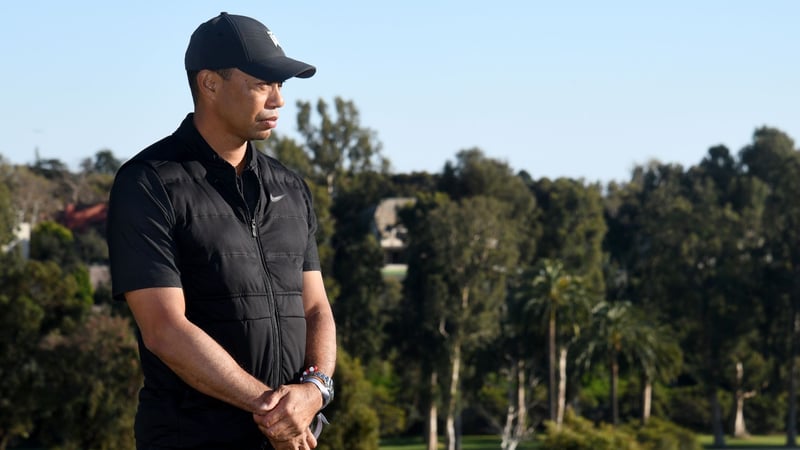 Tiger Woods war vor seinem Unfall als Gastgeber des Genesis Invitational in Kalifornien unterwegs. (Foto: Getty)