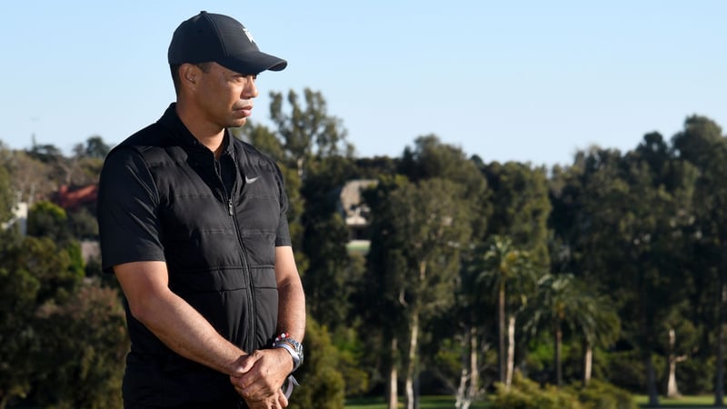 Tiger Woods war vor seinem Unfall als Gastgeber des Genesis Invitational in Kalifornien unterwegs. (Foto: Getty)