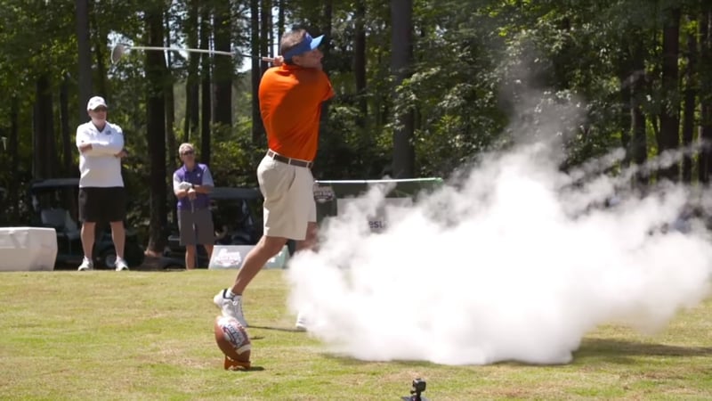 Anlässlich des 1. Aprils haben einige Golf-Pranks zusammengestellt. (Foto: Youtube @ESPN)