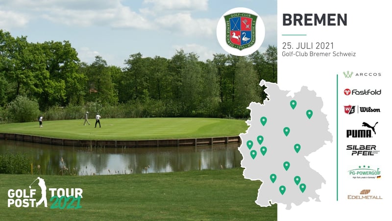 Die Golf Post Tour 2021 ist am 25. Juli zu Gast im Golf-Club Bremer Schweiz. (Foto: Golf Post)