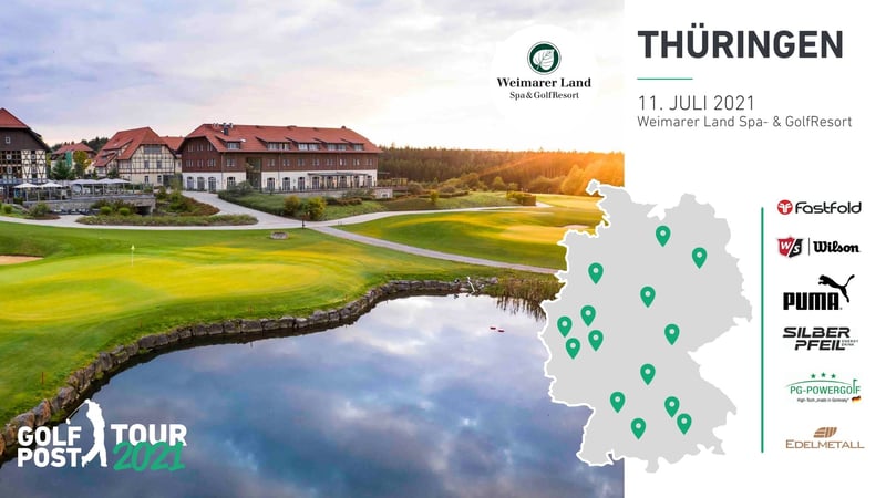 Die Golf Post Tour 2021 ist zu Gast beim Community Award Sieger Spa- &GolfResort Weimarer Land. (Foto: Golf Post)