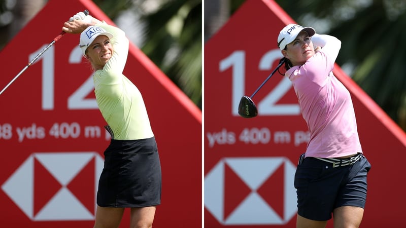 Sophia Popov (li.) und Caroline Masson starten richtig gut auf der LPGA Tour. (Foto: Getty)