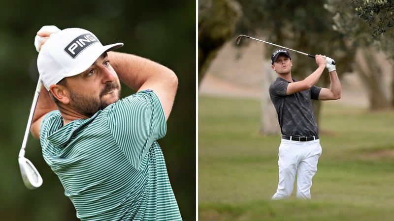 Stephan Jäger (li.) führt die Korn Ferry Tour an, Hurly Long überzeugt zum Saisonauftakt der Challenge Tour. (Foto: Getty)