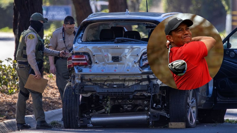 Die Ursache für Tiger Woods' Unfall scheint gefunden. (Fotos: Getty)