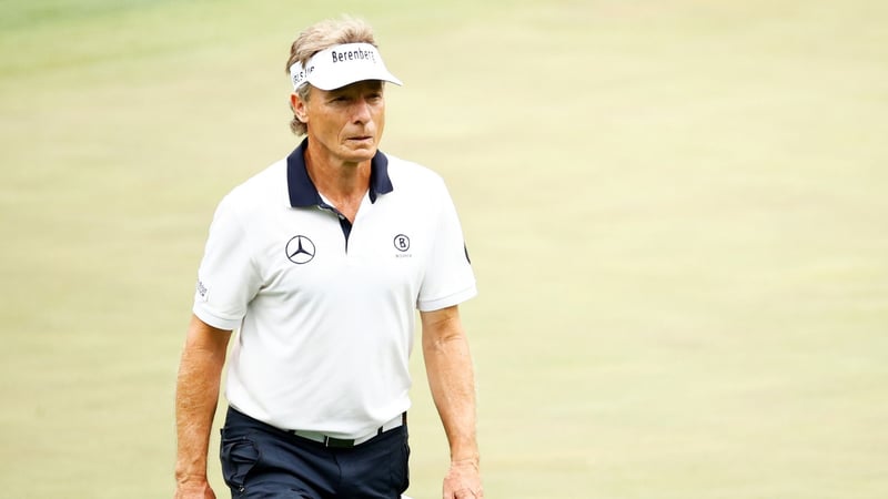 Bitterer zweiter Tag für Bernhard Langer: Der Deutsche scheidet beim US Masters 2021 frühzeitig aus. (Foto: Getty)