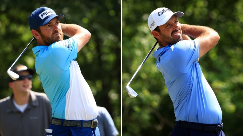 Die Südafrikaner Louis Oosthuizen und Charl Schwartzel gehen als Führende in den Finaltag. (Foto: Getty)