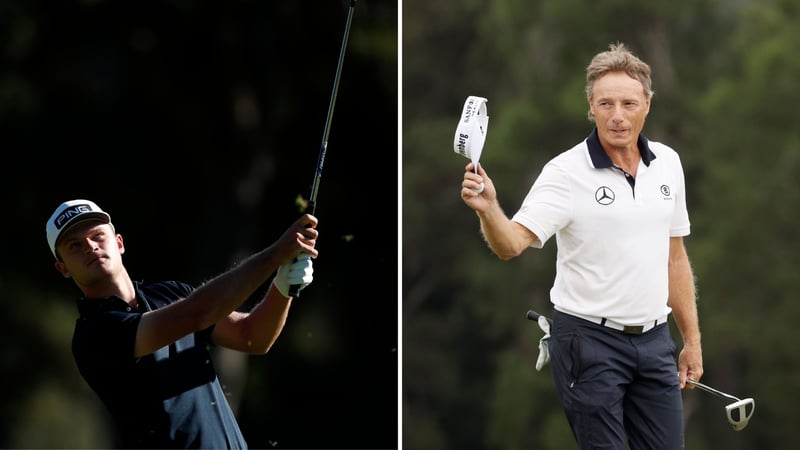 Freddy Schott (li.) spielte sich auf der European Challenge Tour in die Top 10, Bernhard Langer auf der PGA Champions Tour. (Foto: Getty)