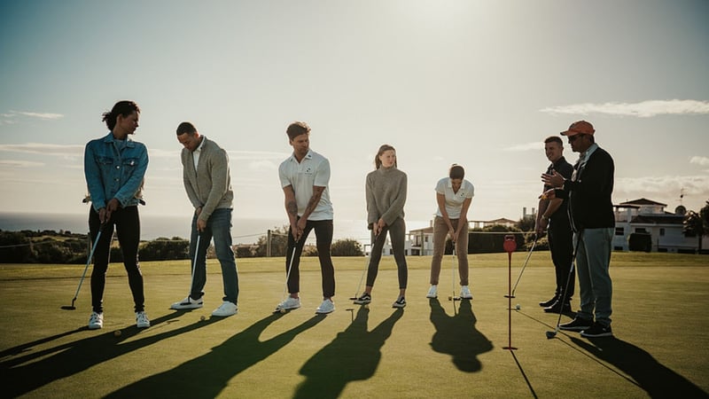 Auf dem Weg zur Platzreife nicht unwichtig: Das Putten. (Foto: Celebrity Golf Camp)