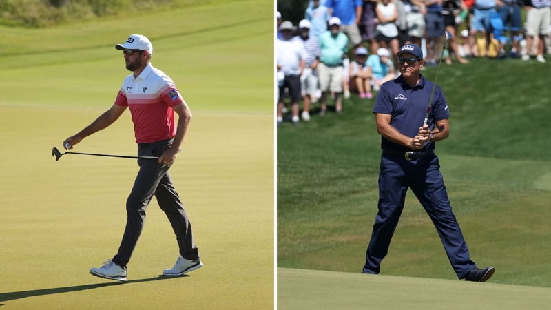 Corey Conners (li.) und Phil Mickelson glänzen zum Auftakt der PGA Championship 2021. (Fotos: Getty)