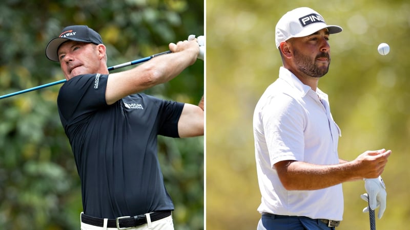 Alex Cejka (li.) kämpft bei den Senioren um den Titel, Stephan Jäger auf der Korn Ferry Tour. (Fotos: Getty)