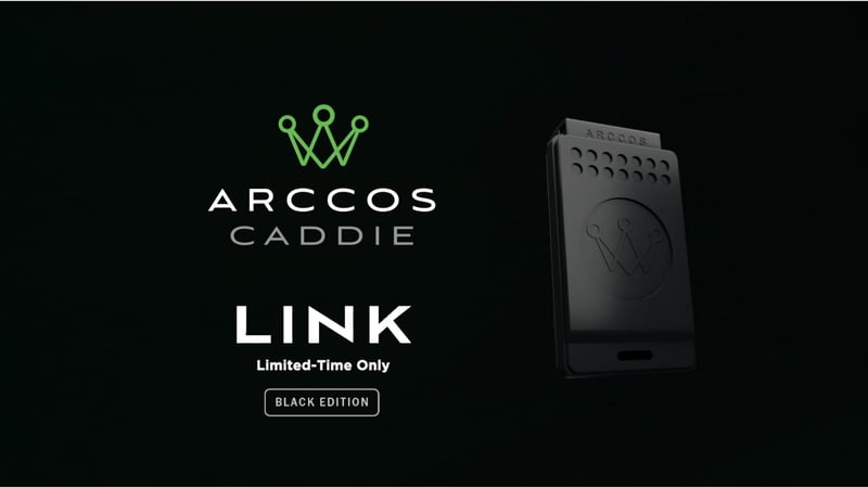 Den Arccos Caddy Link gibt es für kurze Zeit in einer Sonderedition in schwarz. (Foto: Arccos)
