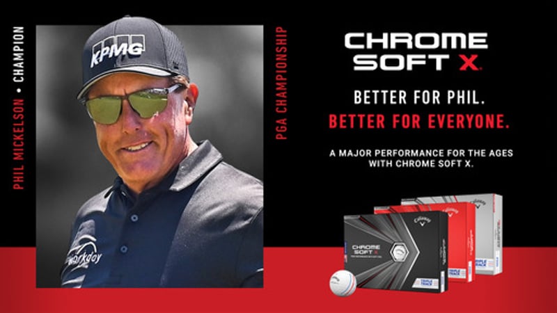 Für Mickelson ist der Callaway Chrome Soft X der Ball, der alles kann. (Foto: Callaway)