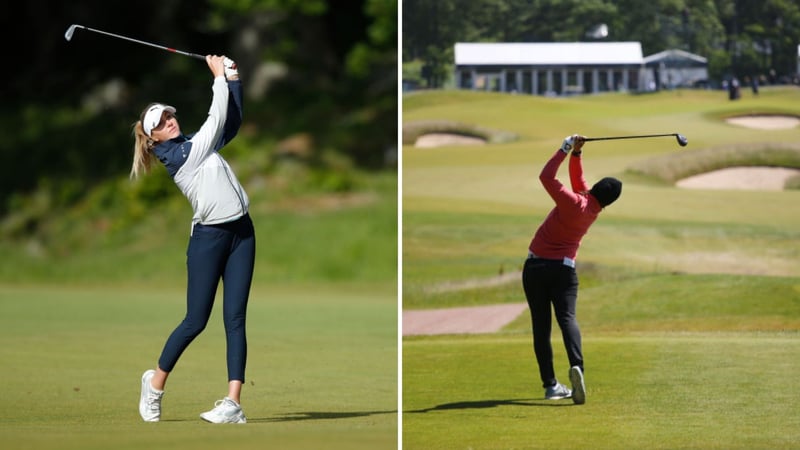 Olivia Cowan (li.) und Karolin Lampert (re.) liegen vor dem Finale auf der European Tour in guter Position. (Foto: Getty)