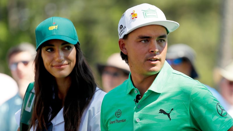 Rickie Fowler mit seiner Frau Allison Stokke beim US Masters. (Foto: Getty)