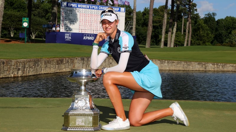 Auf der LPGA Tour zurzeit nicht zu schlagen: Nelly Korda holt sich ihren zweiten Sieg in zwei Wochen und ihren ersten Major-Titel überhaupt. (Foto: Getty)