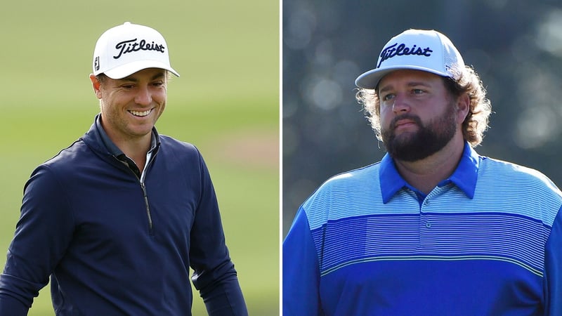 Justin Thomas hilft Micheal Visacki, sodass er in Zukunft weitere Events auf der PGA Tour spielen kann.(Foto: Getty)