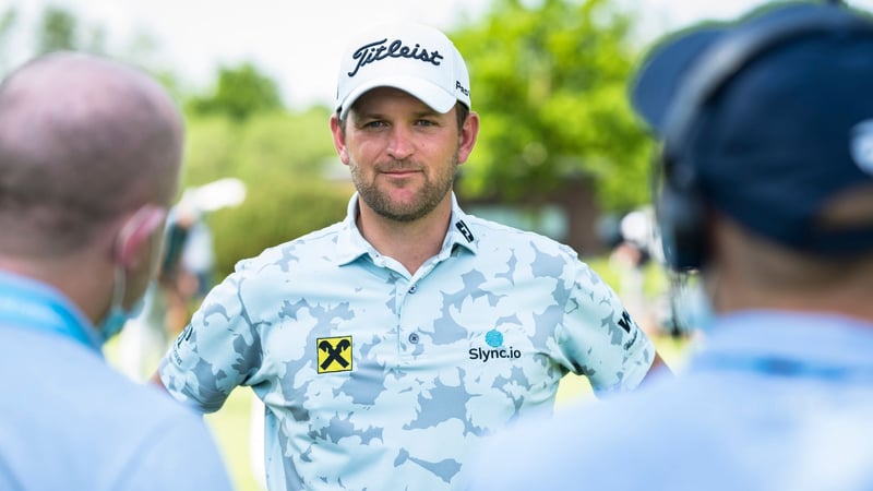 Bernd Wiesberger im Interview vor der Porsche European Open 2021. (Foto: Porsche European Open / UCOM)