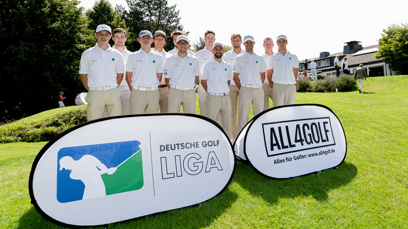 Haben – auch Dank des Sieges am 4. Spieltag auf eigener Anlage – das Final Four im Blick: die Herren des GC Hubbelrath (Foto: DGV/Tiess)