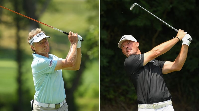 Bernhard Langer (li.) und Alex Cejka starten bei der US Senior Open 2021. (Foto: Getty)