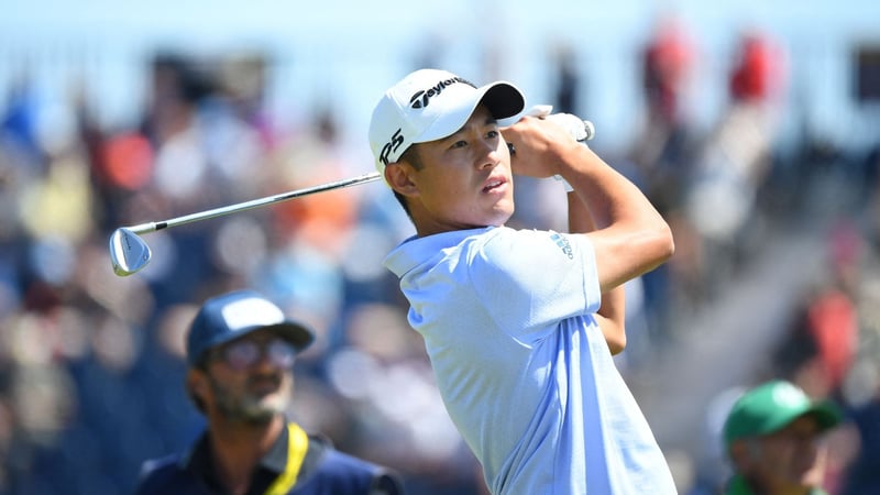 Collin Morikawa liegt nach zwei Runden bei der British Open 2021 auf Platz 2. (Foto: Getty)