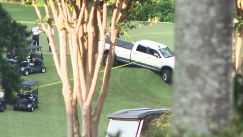 Der Tatort im Pinetree Country Club, an dem Gene Siller erschossen wurde. (Foto: Twitter/@BrendanKeefe)