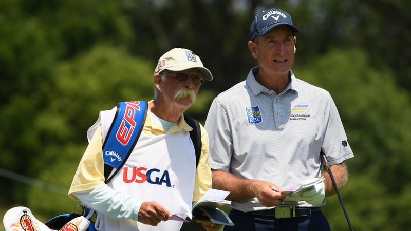 Jim Furyk spielt eine starke zweite Runde bei der US Senior Open. (Foto: Getty)