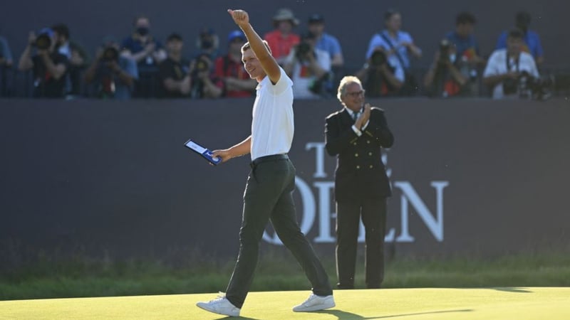 Matthias Schmid gewinnt die Silbermedaille für den besten Amateur der British Open 2021. (Foto: Getty)