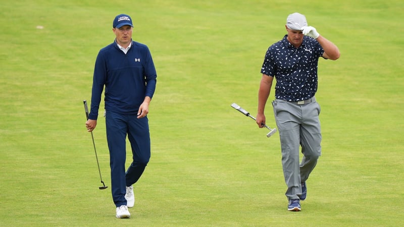 Jordan Spieth war in der zweiten Runde der BMW Championship gemeinsam mit Bryson DeChambeau unterwegs, der die 59er Runde knapp verpasste. (Foto: Getty)