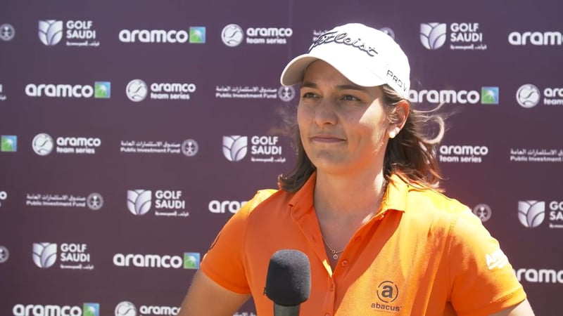 Karolin Lampert nach der zweiten Runde auf der Ladies European Tour. (Foto: Getty)