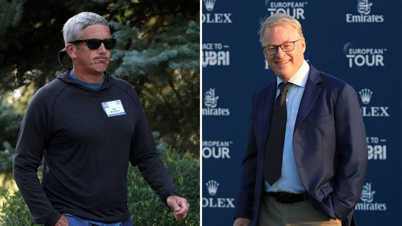 Jay Monahan (li.) und Keith Pelly (re.) die Bosse von PGA und European Tour. (Fotos: Getty)