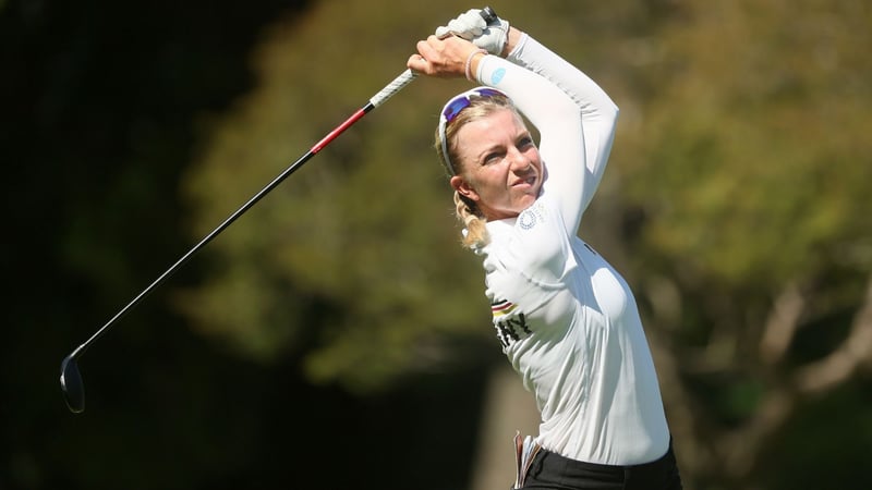 Sophia Popov auf der 2. Runde des olympischen Golfturniers (Foto: Getty)